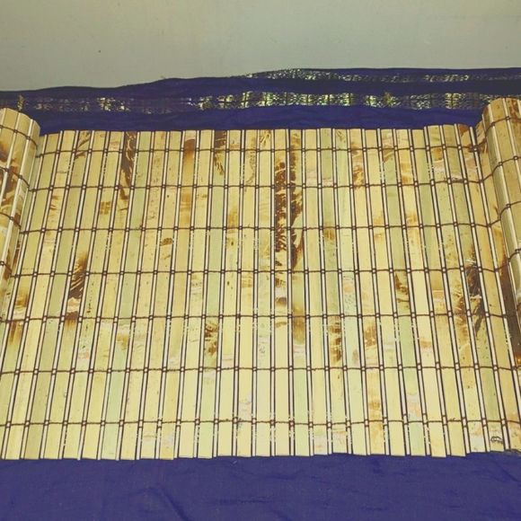 FF 💘 SIX VINTAGE BAMBOO TILE PLACEMATS - Picture 5 of 11